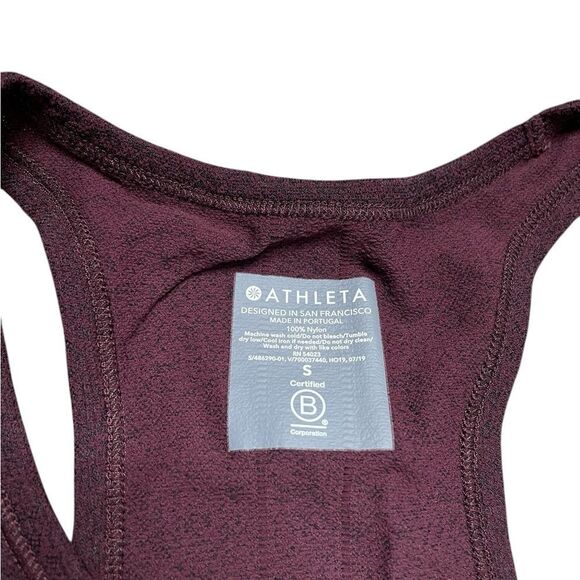 ATHLETA Speedlight Heather Tank Maroon Size Small - Picture 5 of 6